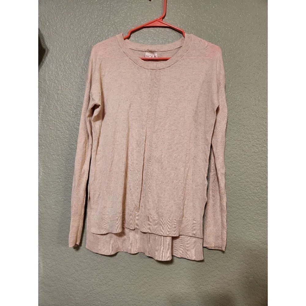 Womens medium tan oversize sweatshirt shrinking violet